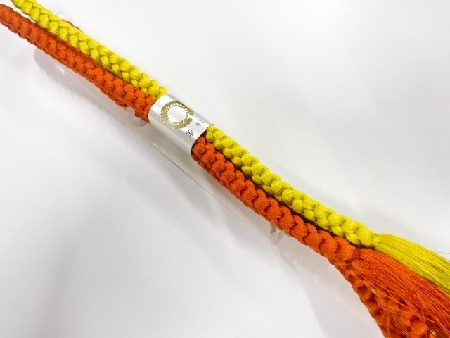 未使用品　正絹　手組帯締め